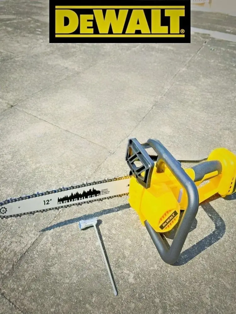 

DEWALT 18V Battery12 Inch Cordless Brushless Chainsaw Battery Power Chain Saw Electric Saw Woodworking Cutting Power Tool