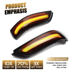 Dynamic Turn Signal Light LED Sequential Rear Mirror Lamp Indicator For Honda Acura RL (KB1/2) Accord CP1/CP2/CP3 2008-2013