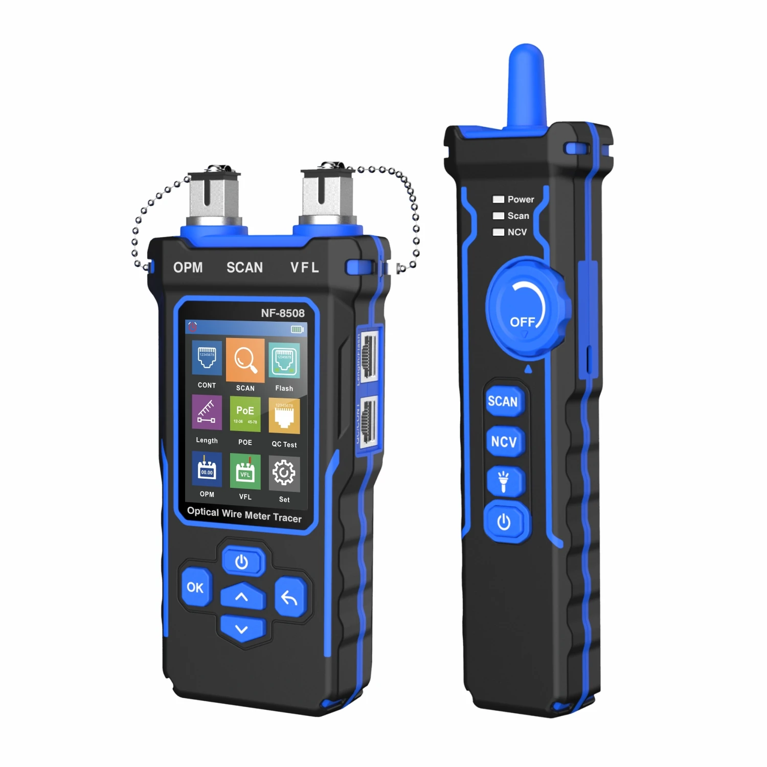 Noyafa NF-8508 Netwerkkabel Tester Optische Power Meter Wire Poe Lan Test Lcd Digitale Line Finder Draad Tracer Netwerk Tools