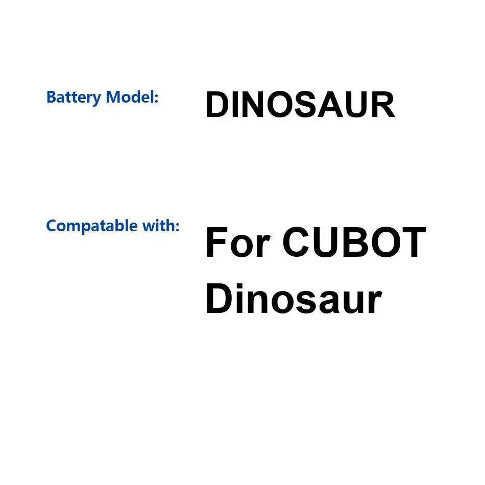 Экологически чистый аккумулятор мобильного телефона емкостью 4150 мАч для динозавра Cubot