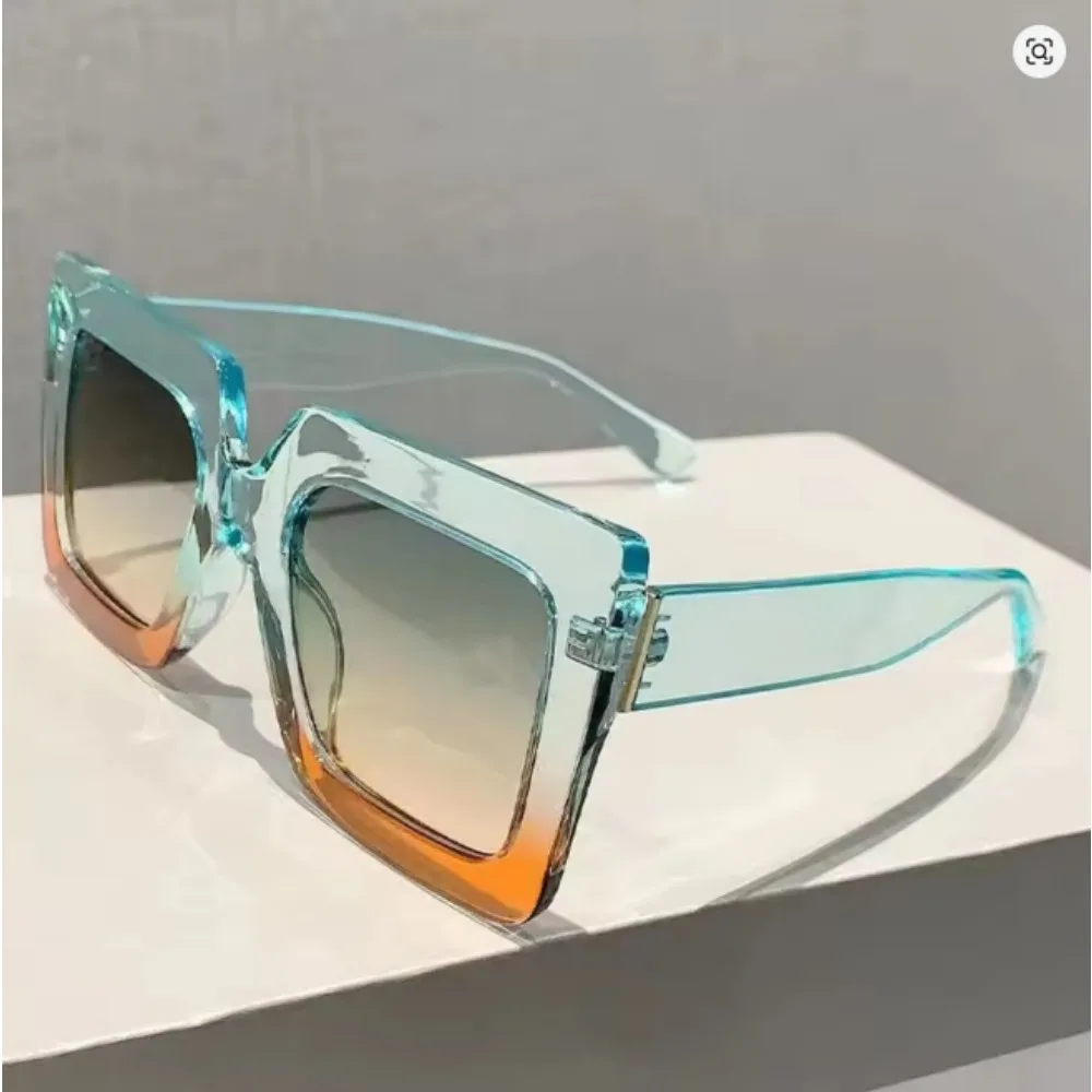 Oversized Square Gradient Fashion Glasses — product information 6