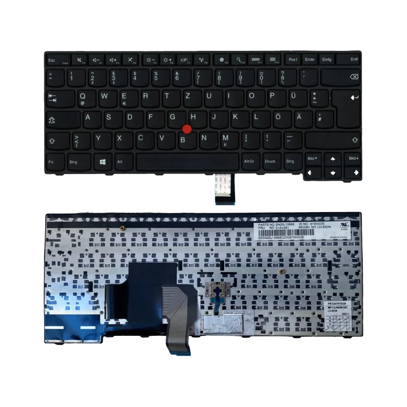 DE German Keyboard for Lenovo Thinkpad E450 E450c E455 E460 E465 04X6113 04X6153 04X6193