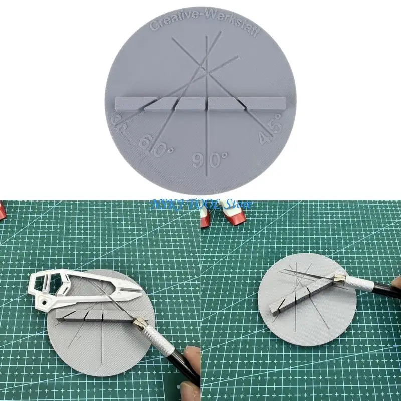 L8RC Precisions Craft Cutting Guide With 30 45 60 90 Degree Marking And Model Cutting Aid 3D Printed Structure