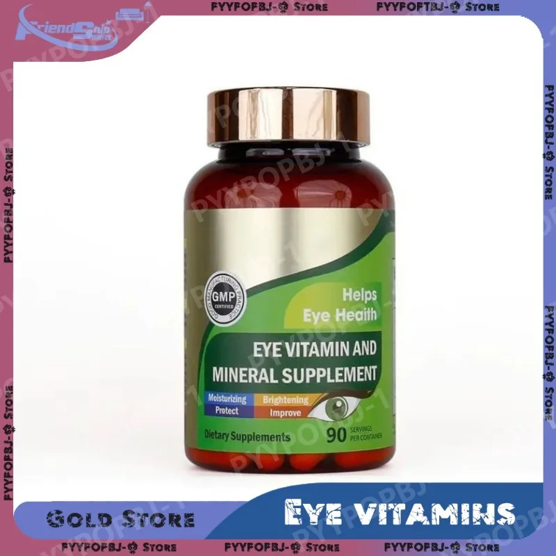 

Lutein Eye Vitamin Capsules with Vitamins and Minerals Daily Eyes Nutrient Support Protect Eye Health Alleviate Discomfort