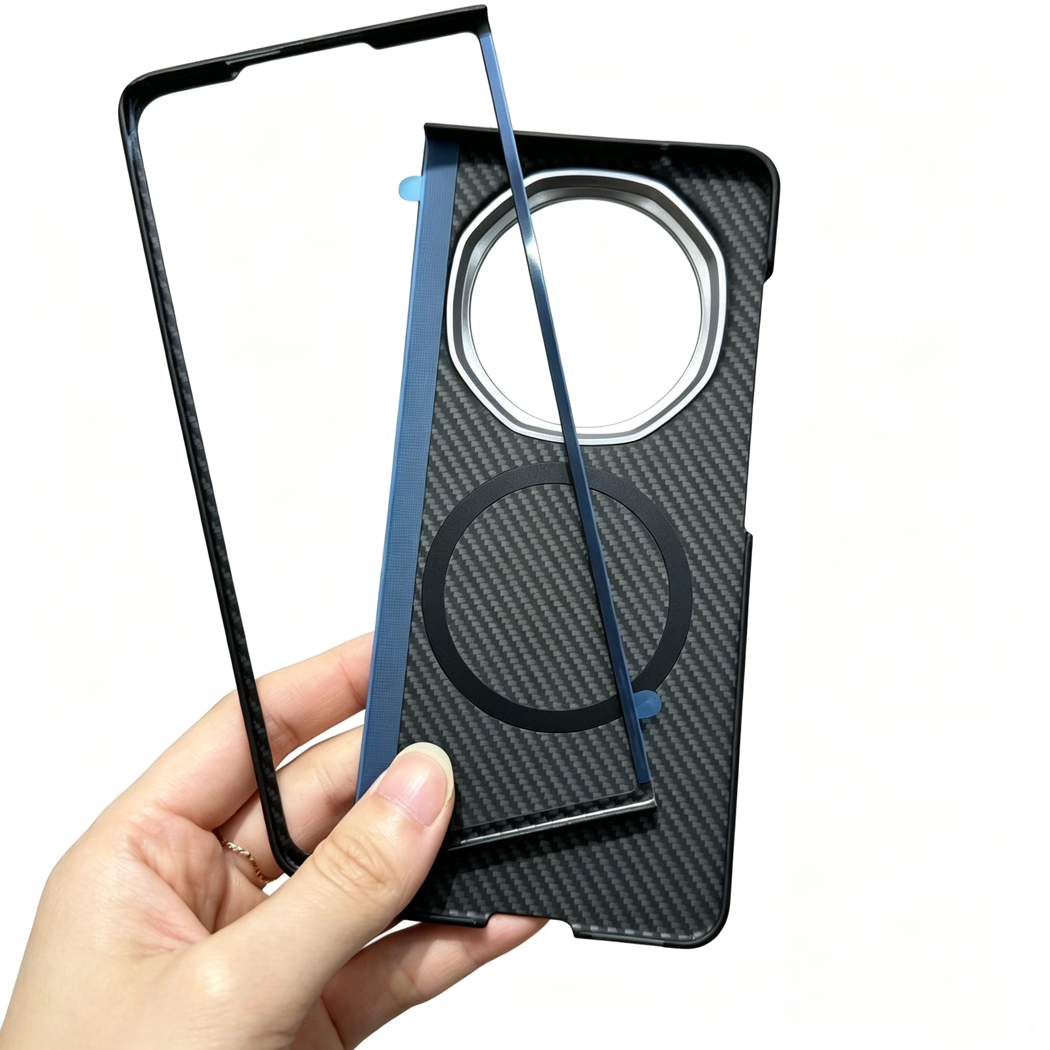 Aramid Magnetic Case For Honor Magic V5 V6 Aramid Carbon Fiber Cover MagSafe Magnetic Shell Cover Ultra-Thin lightweight Armor