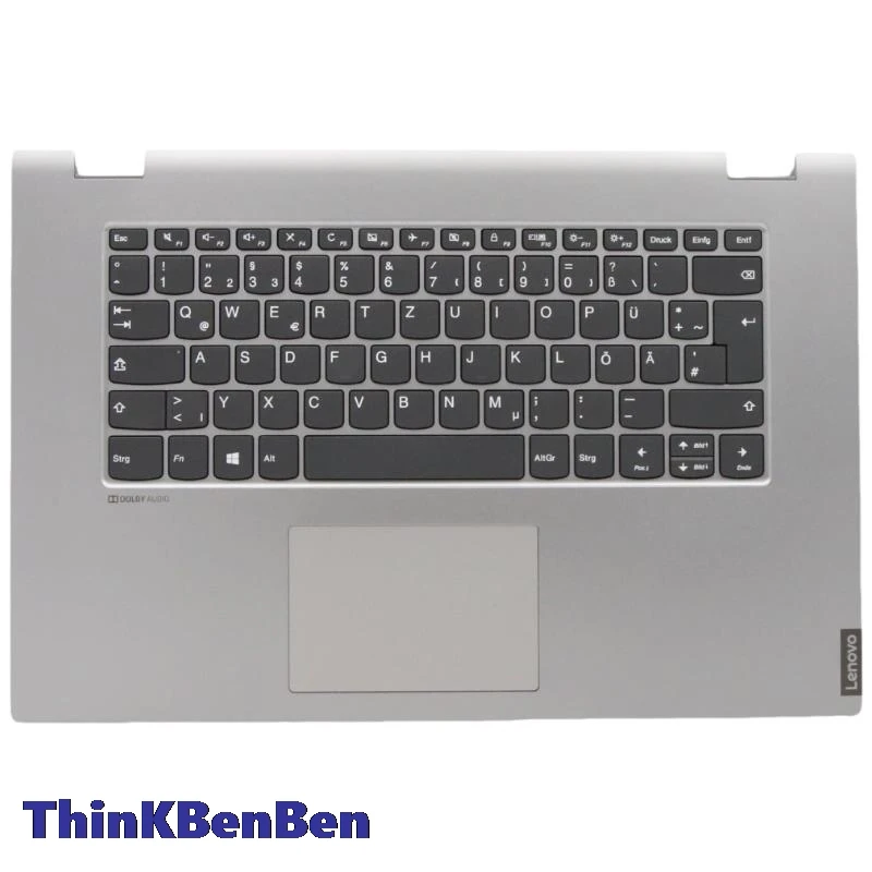 

DE German Grey Keyboard Upper Case Palmrest Shell Cover For Lenovo Ideapad Flex C340 15 15IIL 15IWL 15IML 5CB0S17816