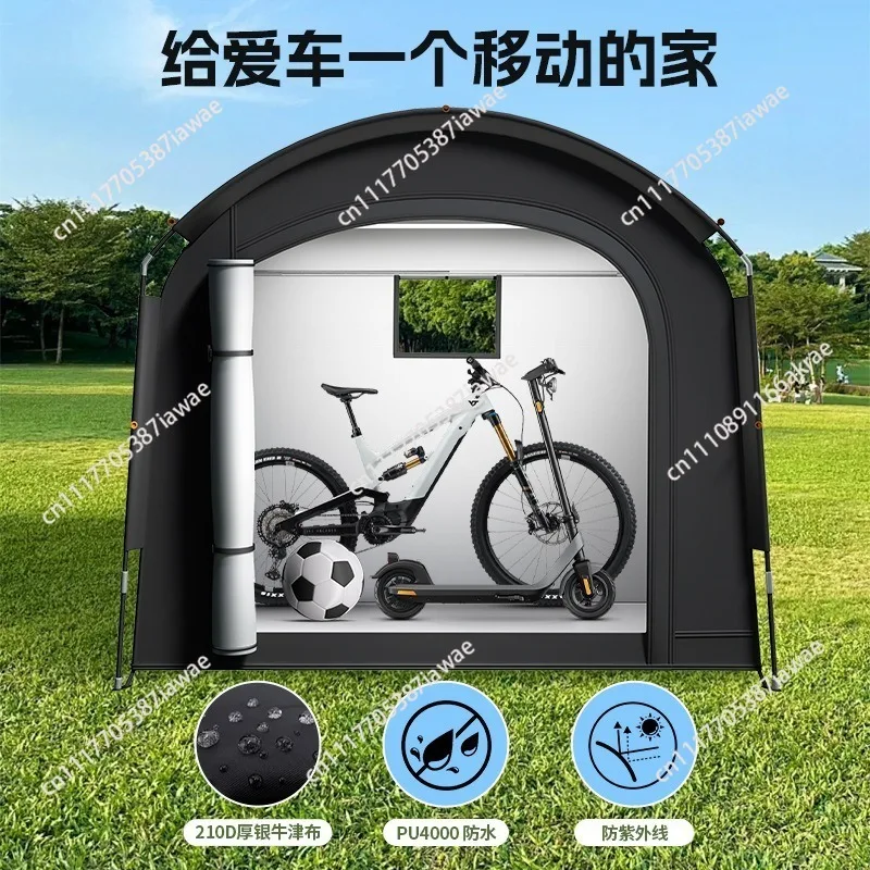New outdoor large space storage tent weatherproof and insect-proof portable outdoor storage bicycle tent