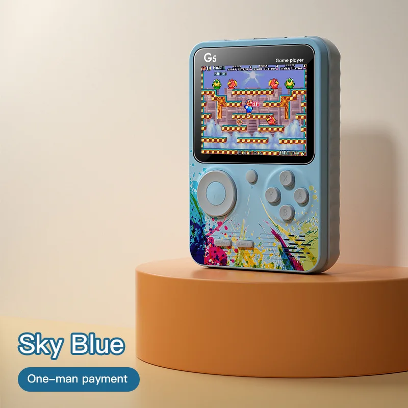 G5 500 in 1 Mini Video Game Handheld Game Console Portable Retro Video Console LCD Screen Game Console