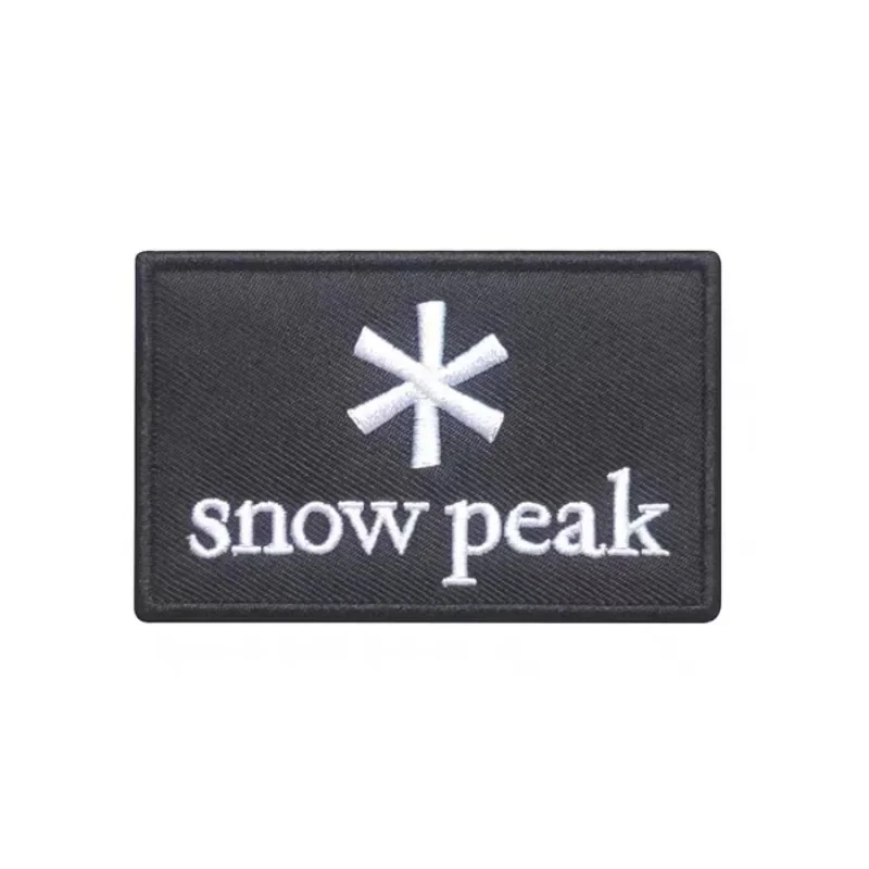 1PC snow peak Patch Stripes Badge Tags Chevrons Military Armband Iron On Or Hook Loop Embroidered