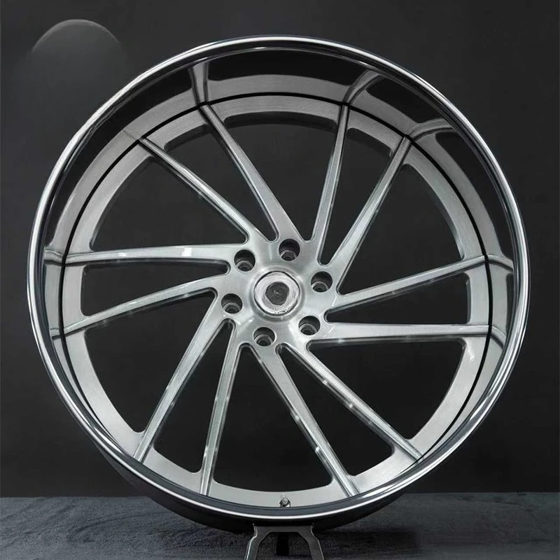 l Customized 2-pce Polish Chrome Deep Dish Lip 18 19 20 21 22 23 24 Inch Forged Truck Wheels Car Rims FFit for 1500 Chevy