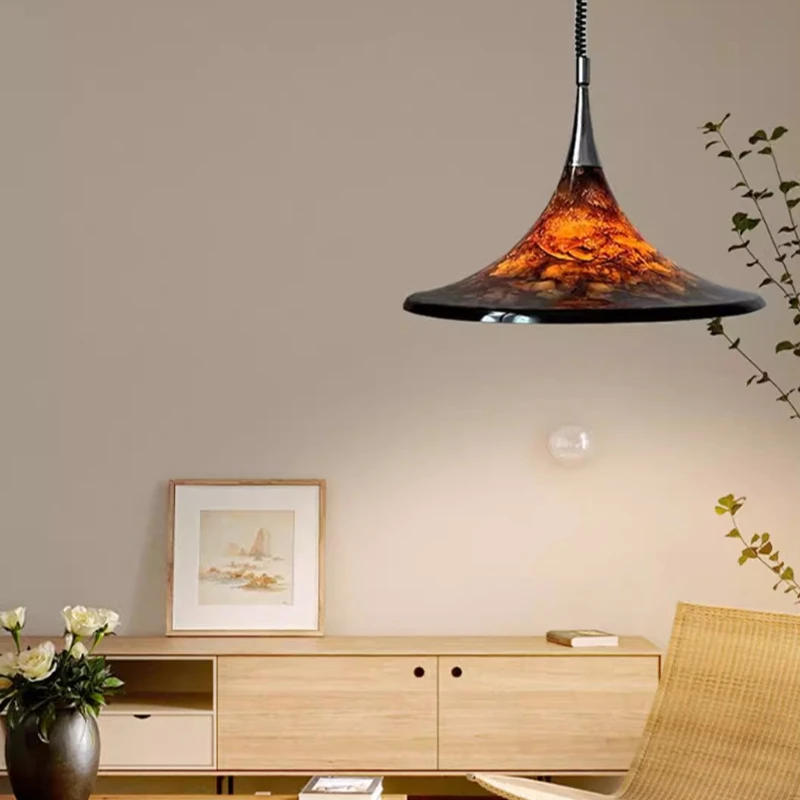 Fer LED lustre moderne Style artistique suspension Restaurant étude couloir éclairage lampes décoration de la maison accessoires