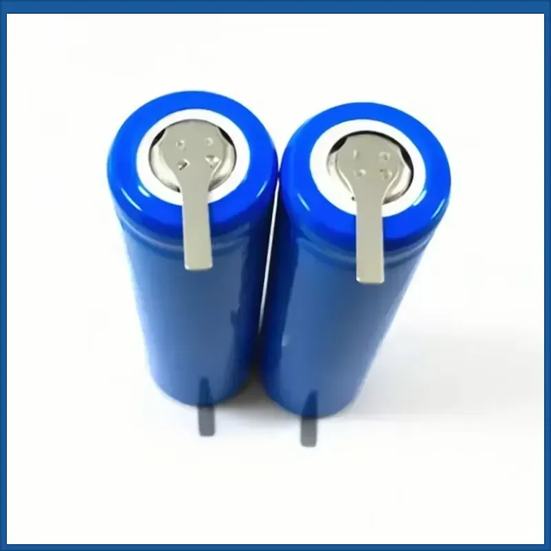 2PCS 14650 3.7V 1200mAh Li-ion Rechargeable Battery with Solder Tabs For Watch Flashlight Walkie Talkie Electric Toothbrush