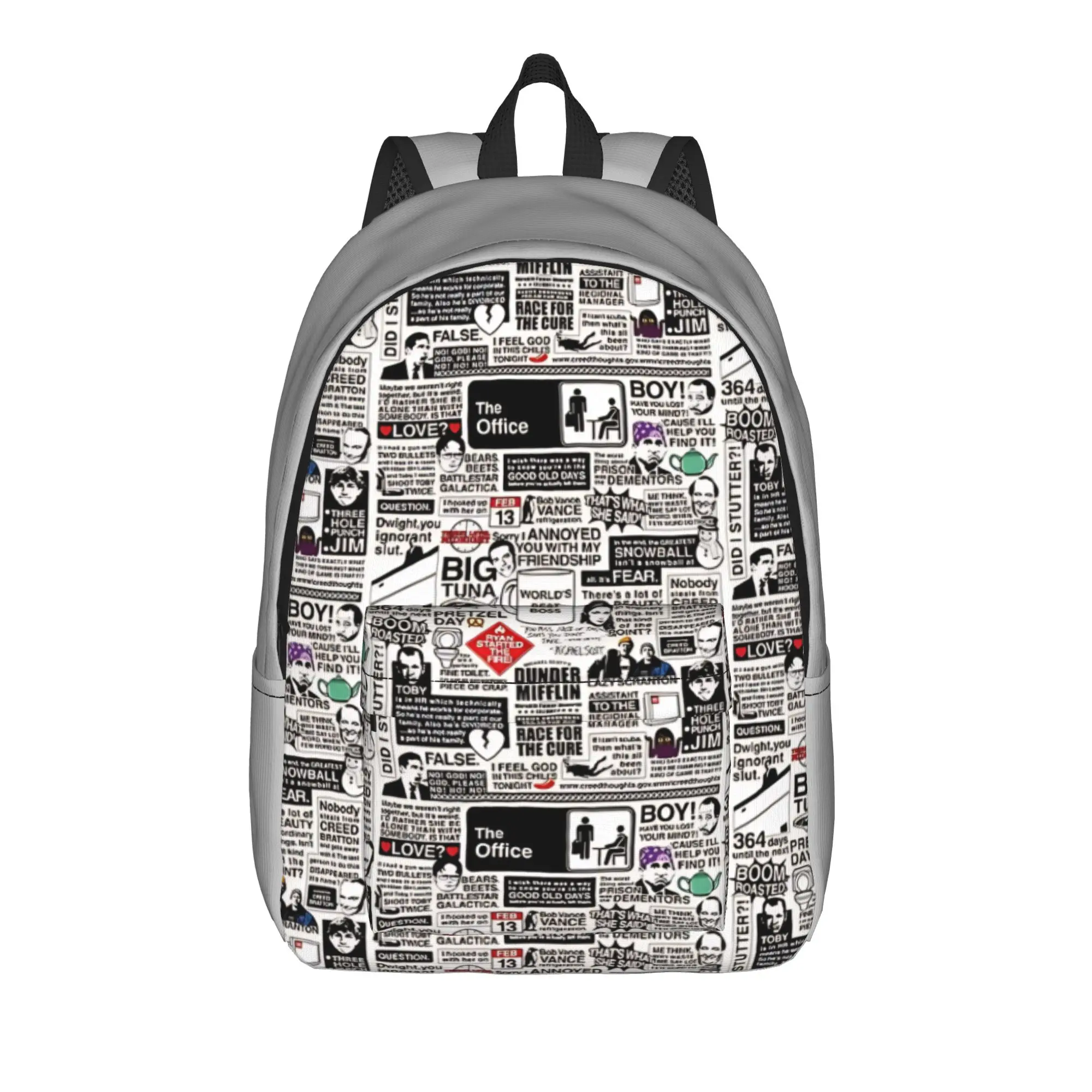 Back to school season Kawaii Words Handbag The Office Ladies Backpack Backpack
