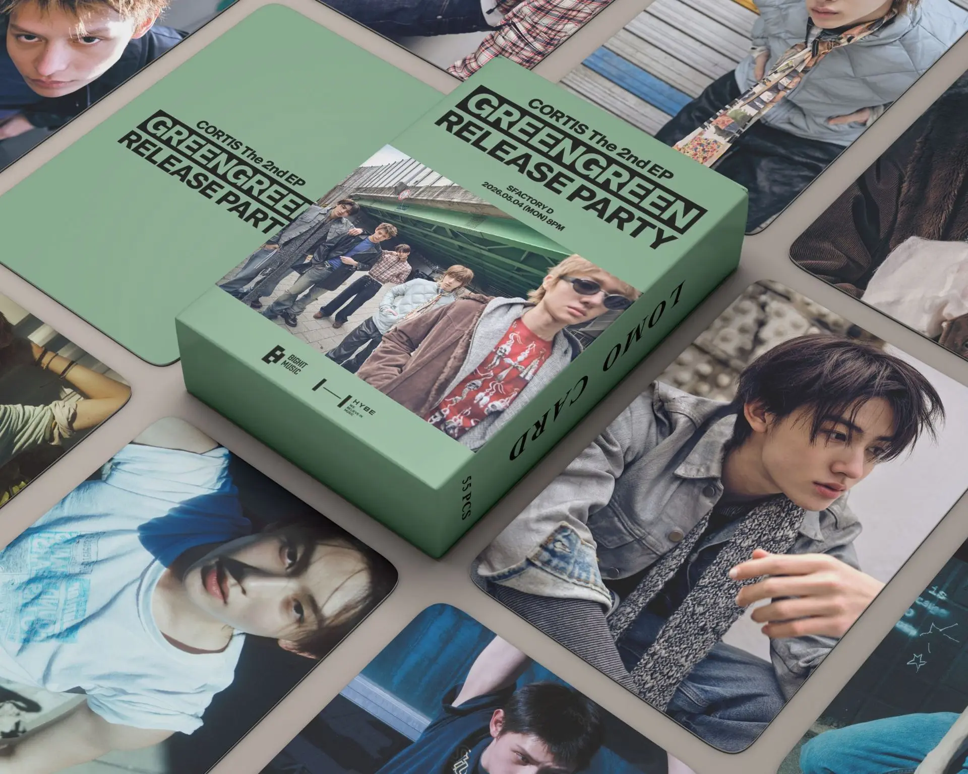 55pcs/set New Album GREENGREEN Lomo Cards CORTIS Photocards JAMES MARTIN Juhoon Seonghyeon Photo Printed Cards Fans Gifts