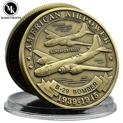 B - 29 Bomber Challenge Coin Superfortress moneda conmemorativa colección militar regalo del Festival