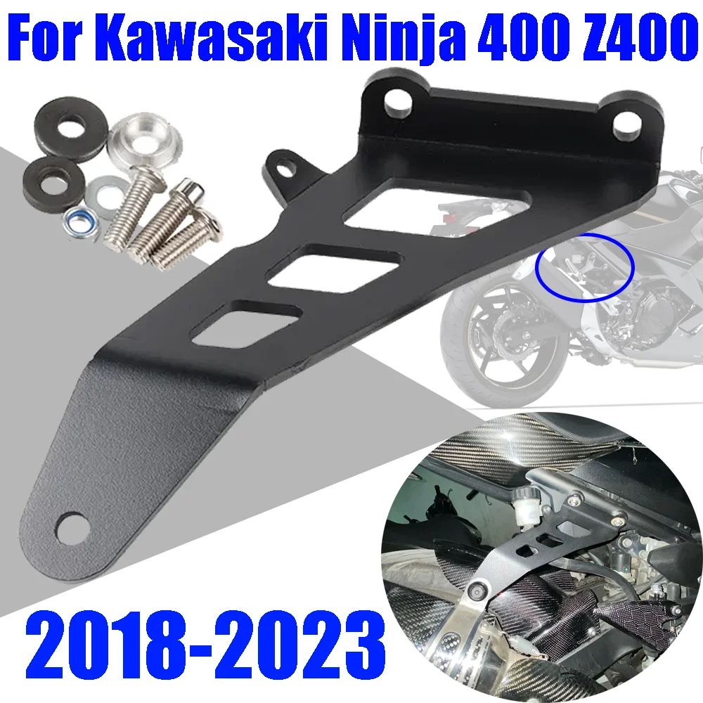 

Motorcycle Exhaust Holder Hanger Bracket Muffler Support For KAWASAKI NINJA 400 Ninja400 Z400 Z 400 2018 - 2023 2022 Accessories