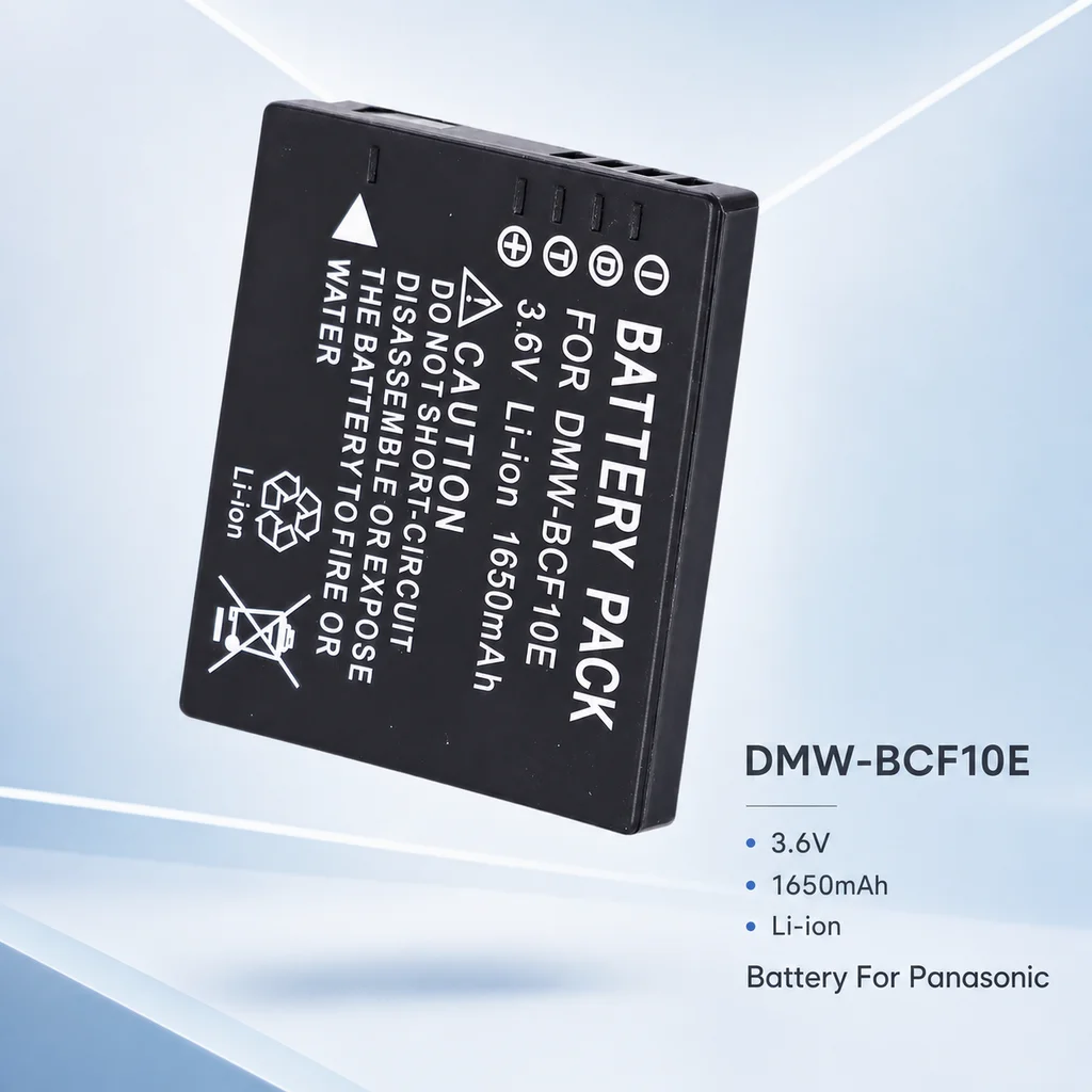 Camera Battery DMW-BCF10 1650mAh Replacement Battery For Panasonic DMC-TS2 TS3 TS4 F2 F3 F4 FH1 FH20 FH22 CGA-S106B