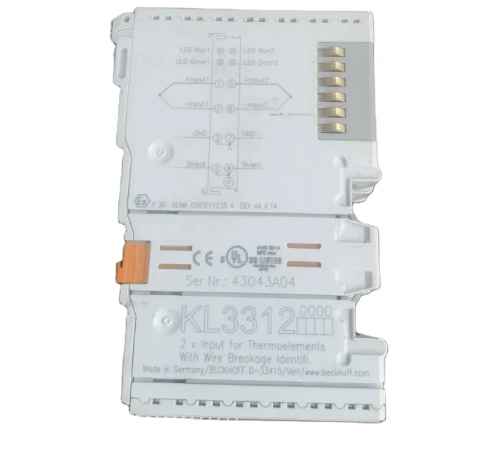 

Beckhoff 2-channel analog input Bus Terminal KL3312