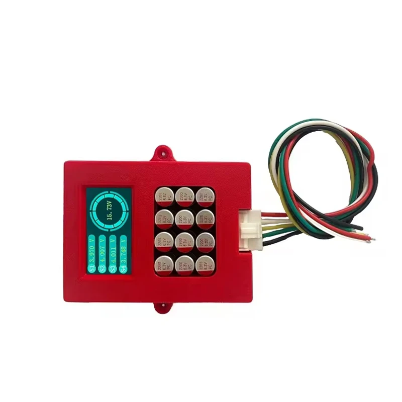 Heltecbms 3-4S 5A Balancer with voltage display TFT Lipo/lifepo4 battery voltage tester energy transfer equalizer