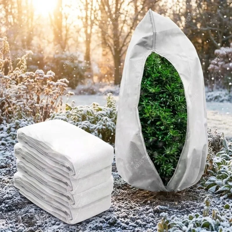 Plant Covers Freeze Protection Zipper Drawstring Heavy Duty Plant Covers Freeze Protection Bag Outdoor Shrubs Trees Garden