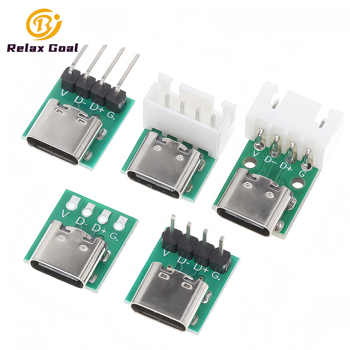 5-10Pcs USB 3.1 Type C Connector 16 Pin Test PCB Board Adapter Port 16P Connector Socket for Data Line Wire Cable Transfer