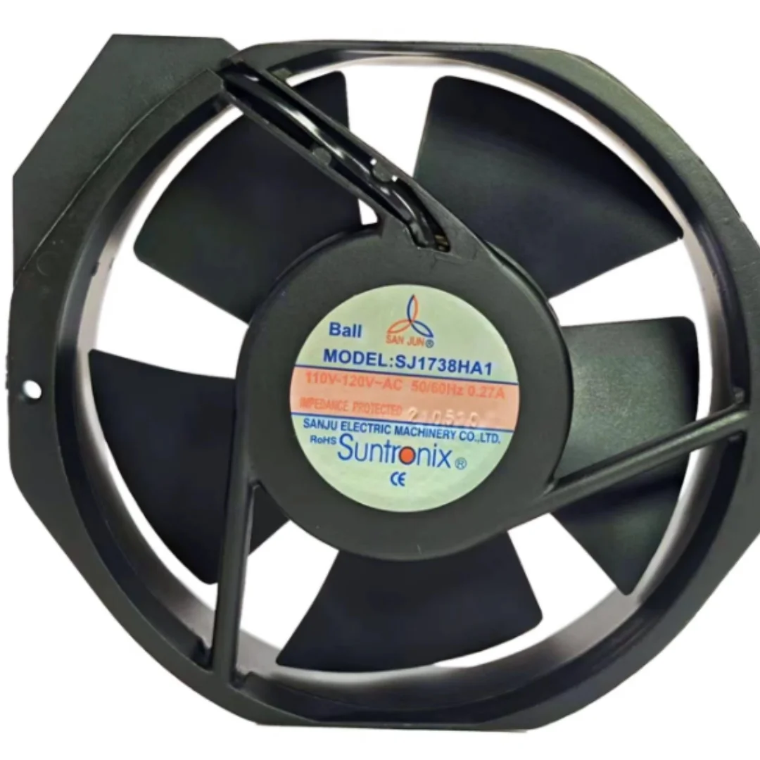 

SJ1738HA1 AC 110-120V 0.27A 172x152x38mm 2-Wire Server Cooling Fan