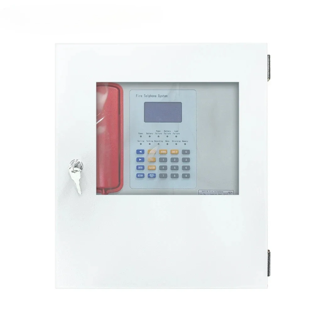 Conventional 8 Zone Fireman Intercom Panel Fire Telephone System