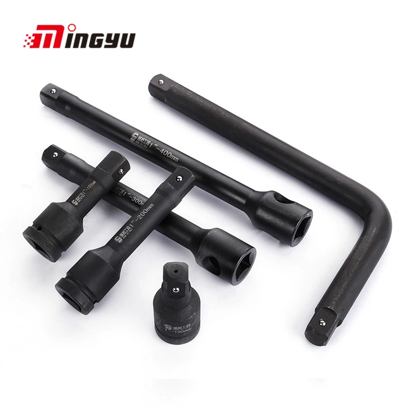 

1" Drive Impact Socket Extension Bar Tool 105mm 300mm 40mm Long Sleeve Wrench Head Extender For Pneumatic L Type Bent Handle