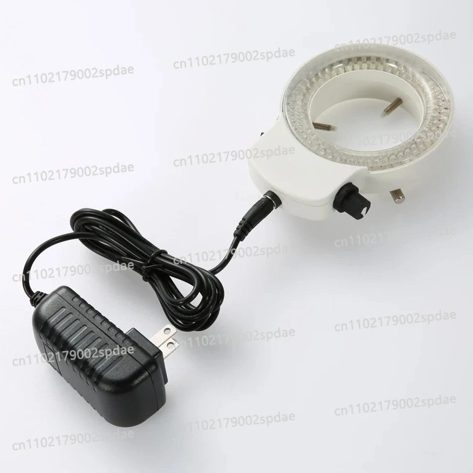Adjustable 6500K 144 LED Ring Light illuminator Lamp For Industry Stereo Microscope Lens Camera Magnifier 110V-240V Adapter