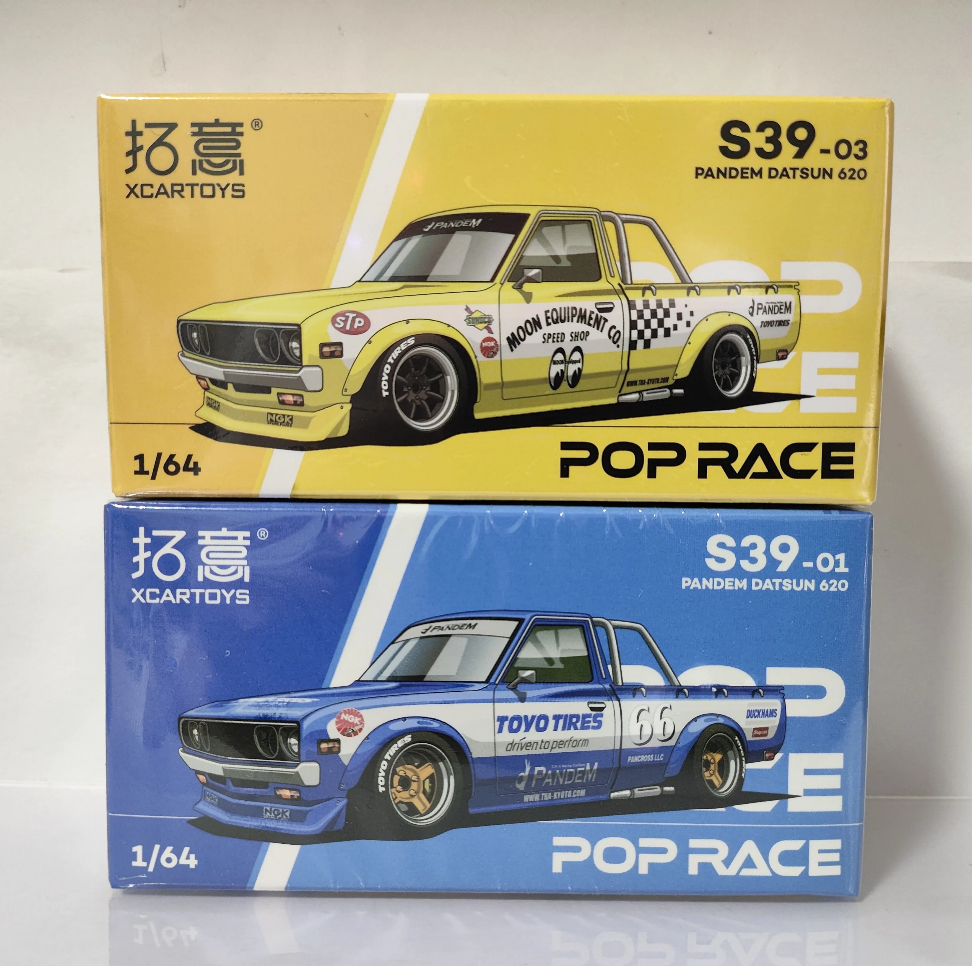 

XCARTOYS 1/64 S39- POPRACE Nissan PANDEM DATSUN 620 White Pickup Car Model Replica Series Children Christmas Gifts Boy Toys