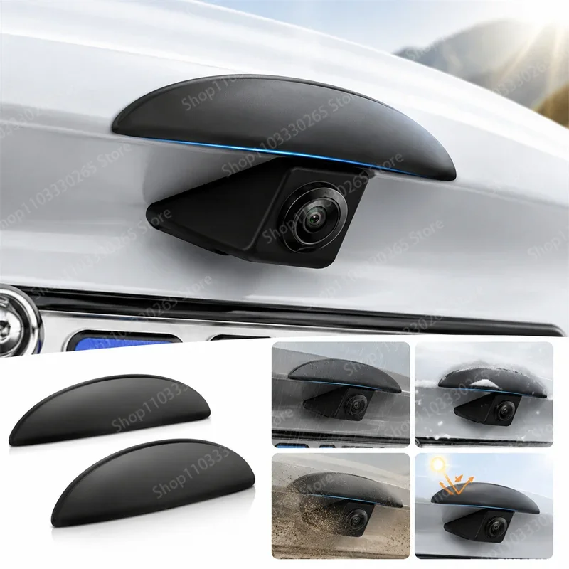 1Pcs Car Rear View Camera Rain Shield Waterproof Anti-Glare Sun Visor Backup Reverse Cam Protector Auto Accessory