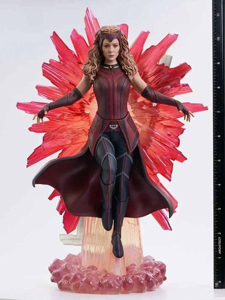 Dst Marvel Art Gallery Series Scarlet Witch10-Inch  Action Figure Collection Model Toy Anime Peripheral Doll Kids Gift