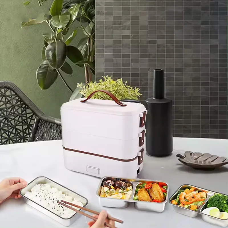 Kitchen Appliance Large Capacity 1.8L Stainless Steel Portable Food Warmer Lunch Box