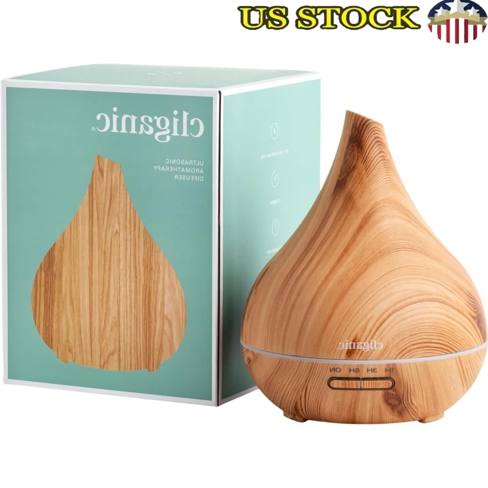 

Ультразвуковой ароматический диффузор, 400 мл, диффузор эфирного масла, 8 часов работы, автоматическое отключение, 7 цветовых огней, для домашнего офиса