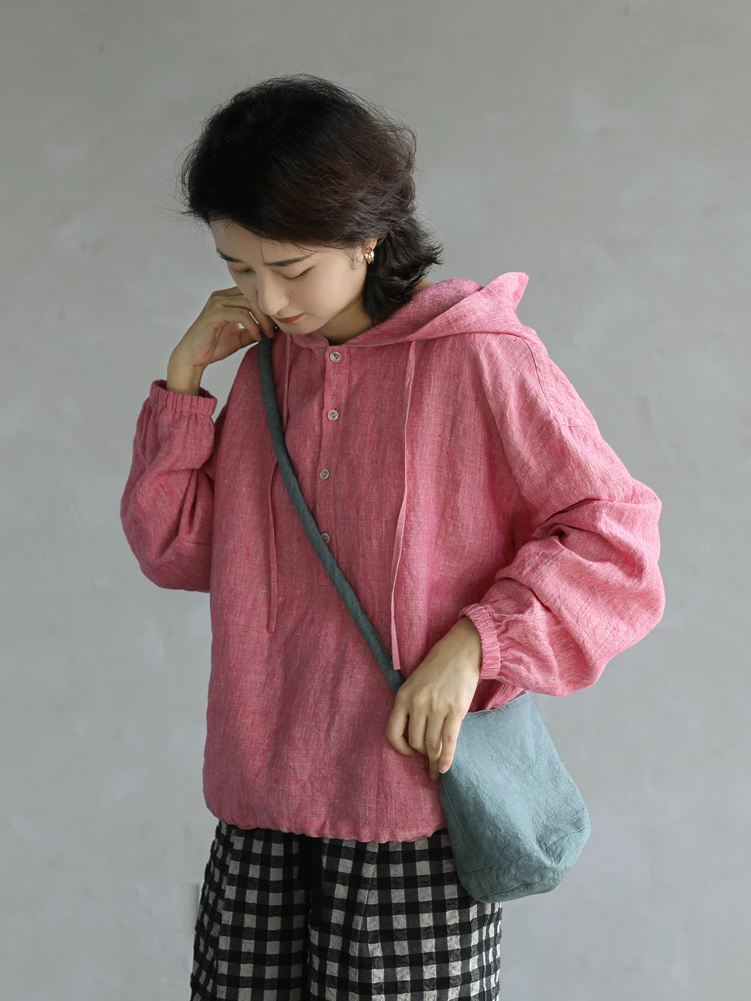 

Color Woven Han Hanma Hoodie Women's Short Jacket Slimming Spring 2026 New Style Long Sleeve Loose Fit Chinese Ethnic Wear