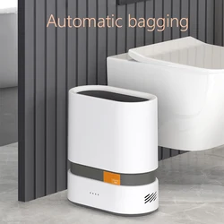 Smart Bathroom Trash Can, Automatic Bagging Bin, Automatic Sensor, Kitchen Accessories, Wastebasket Bin, 9L, 12L, 15L