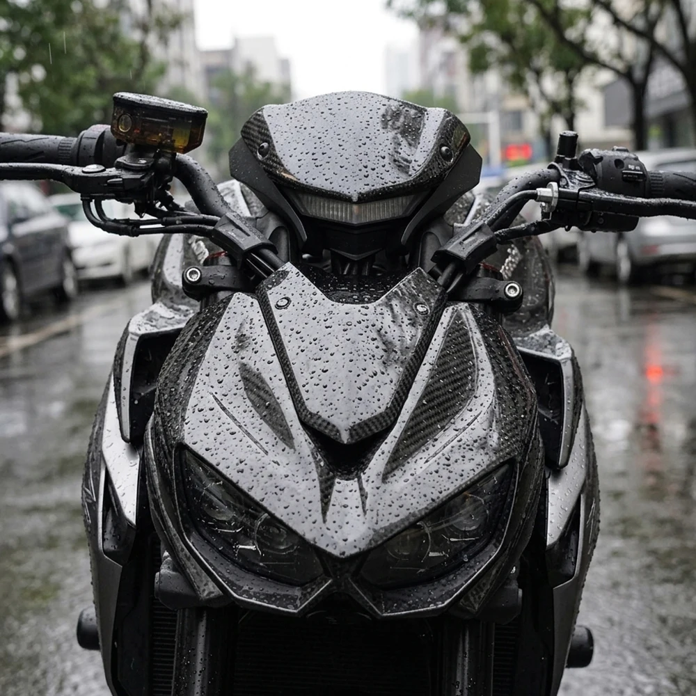 Motorcycle Carbon Fiber Windshield Trim for Kawasaki Z1000 (2014-2022)