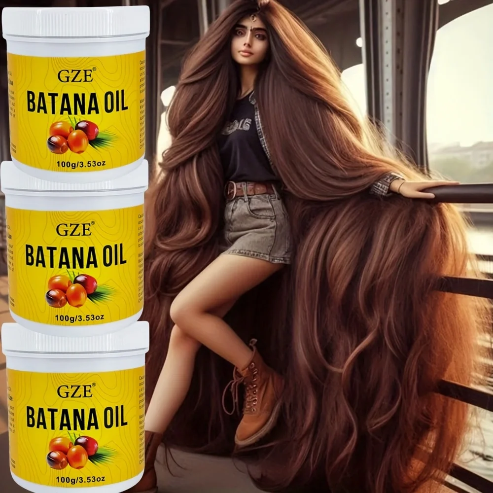 

3 Pack GZE Batana Oil Raw Unrefined Moisturizing Scalp And Hair Care