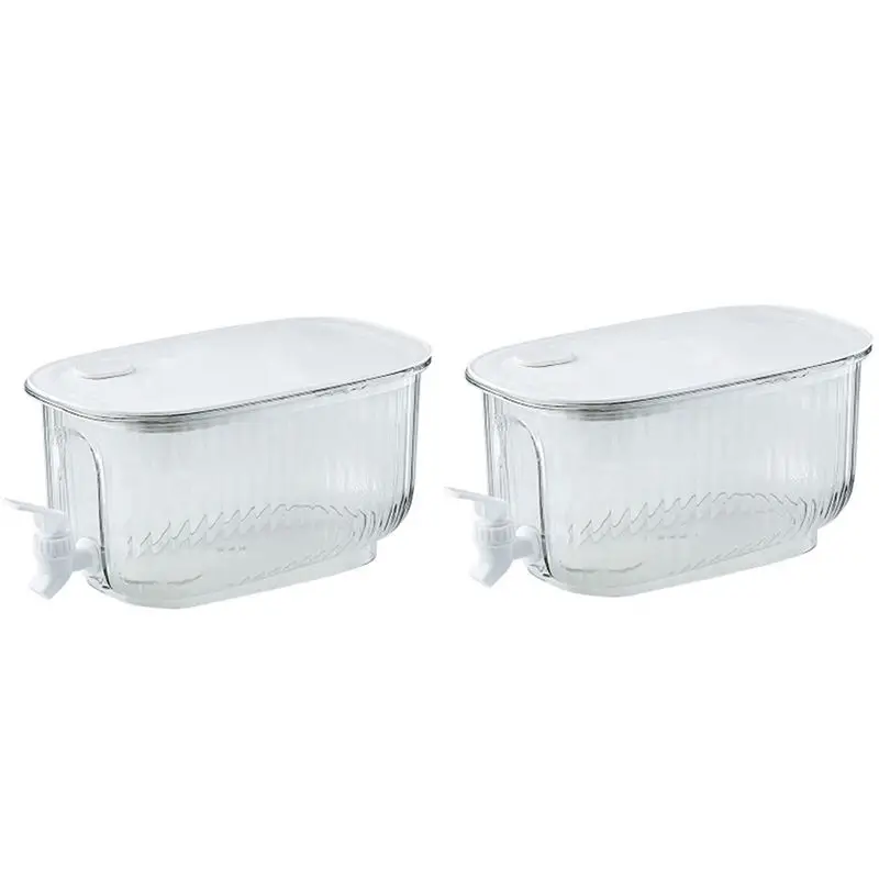 

Прозрачный диспенсер для напитков A99G с крышкой для холодильника, краном и герметичной заглушкой