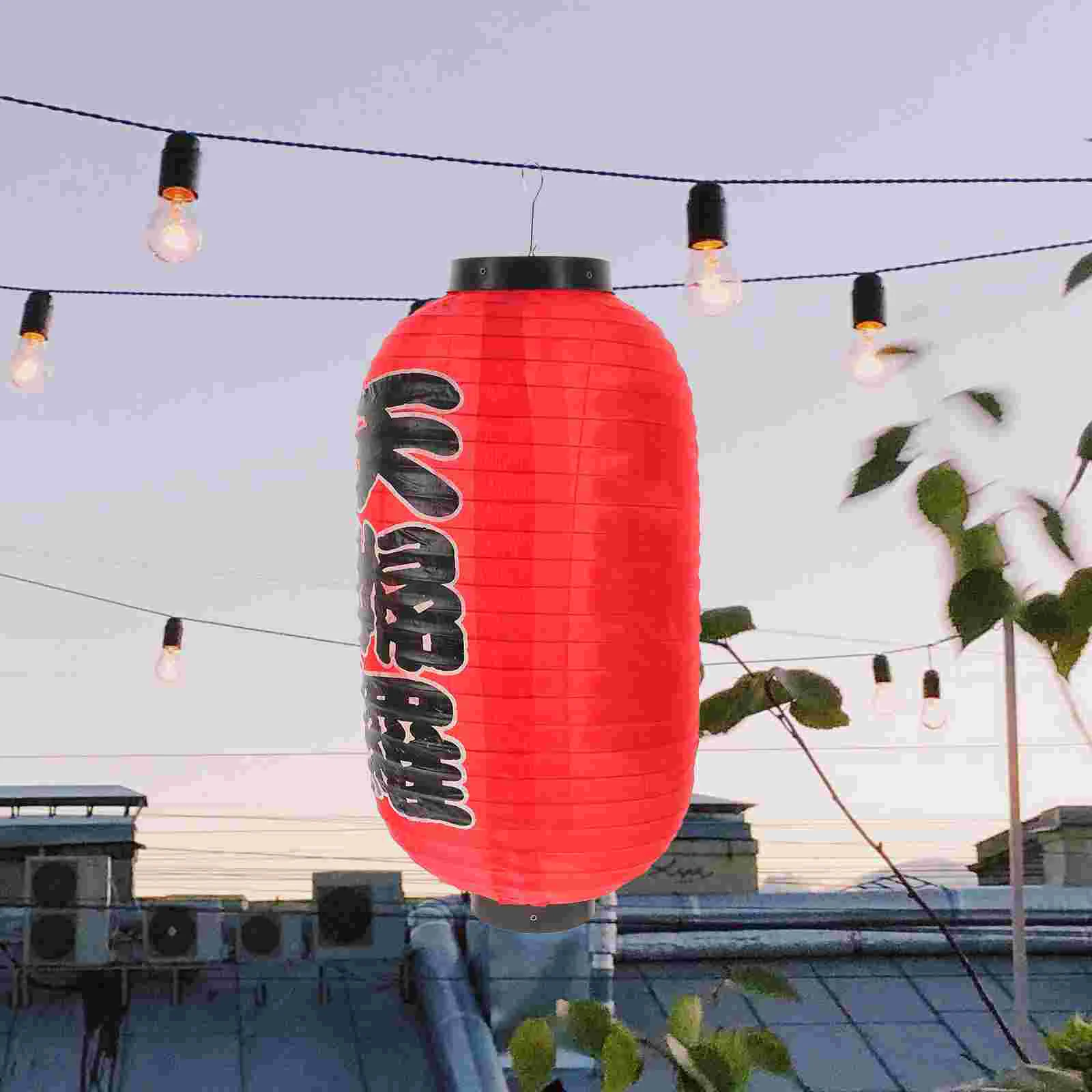 فانوس منزلي على الطراز الياباني ، فوانيس صينية معلقة ، حرير مزخرف للأماكن الخارجية ، كلاسيكي ، 2 *