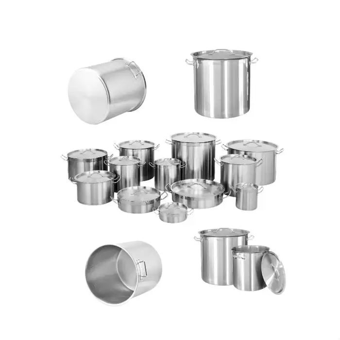 Stainless Steel Restaurant Cooking Pot Kitchen High Quality Cookware Set Stainless Steel Cooking Soup Pot