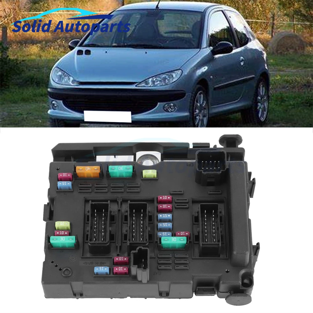 9657608580 Car Fuse Box Unit Assembly Under Bonnet BSM B5 B3 B4 For Citroen C3 C5 C8 Xsara 1998-2011 Picasso Peugeot 206 207 307