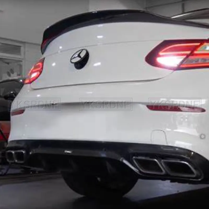For Mercedes W205 abs Rear Bumper Tail Spoiler For BENZ C Class W205/A205/C205 2 Doors (coupe Only)