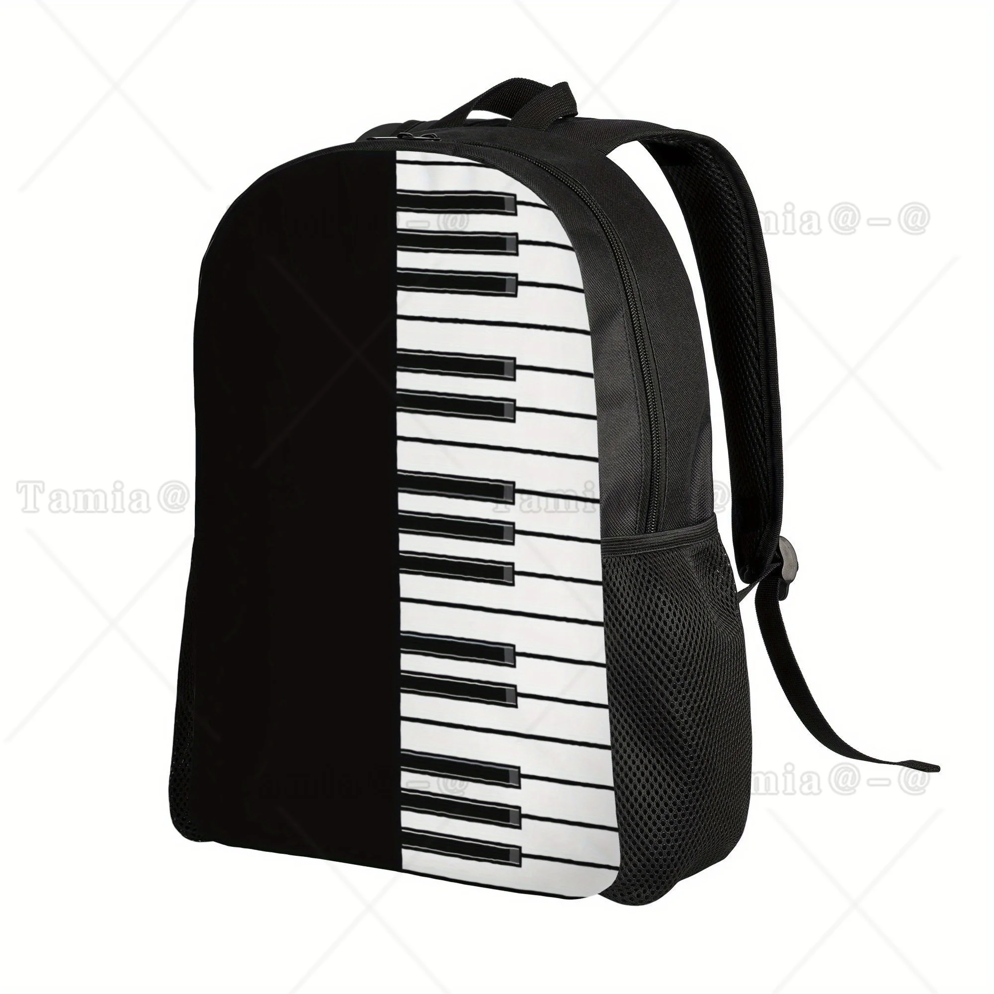 Music Notes Backpack Bag Large Capacity Computer Laptop Bag Book Bag For Work Travel Office College
