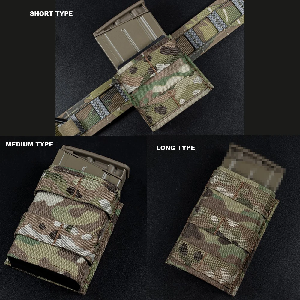 Camouflage Single Magazine Pouch For 7.62mm Mags Molle Vest Camo Magazine Pouch Hunting Shooting Mag Bag Accessories