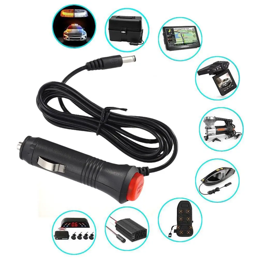 12V 24V Car Cigarette Lighter Socket Splitter Plug On Off Power Radar With Switch Car Connector Charger Navigator Adapter O5E1