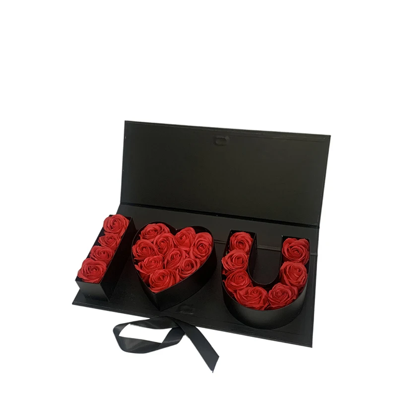 I Love You Gift Box Paper Card Letter Holder Valentine's Day Flower Box Holiday Wedding Surprise Confession Packaging Box