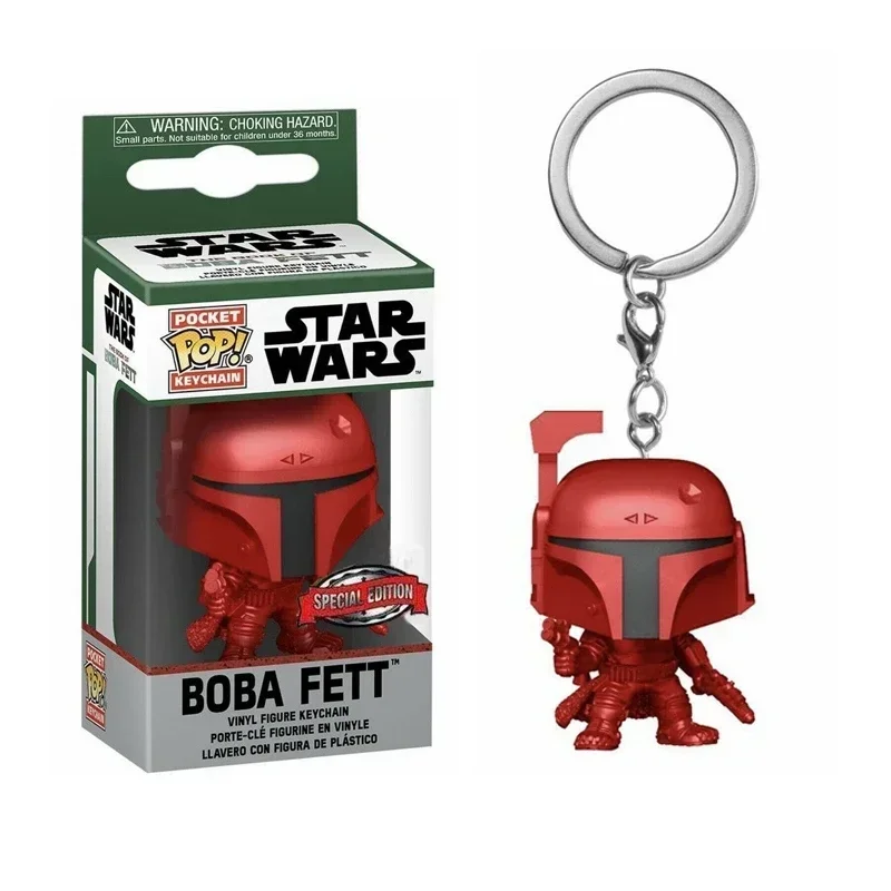 Llaveros FUNKO POP Star Wars BOBA FETT, colección de juguetes para niños, llaveros Pop, juguetes de regalo