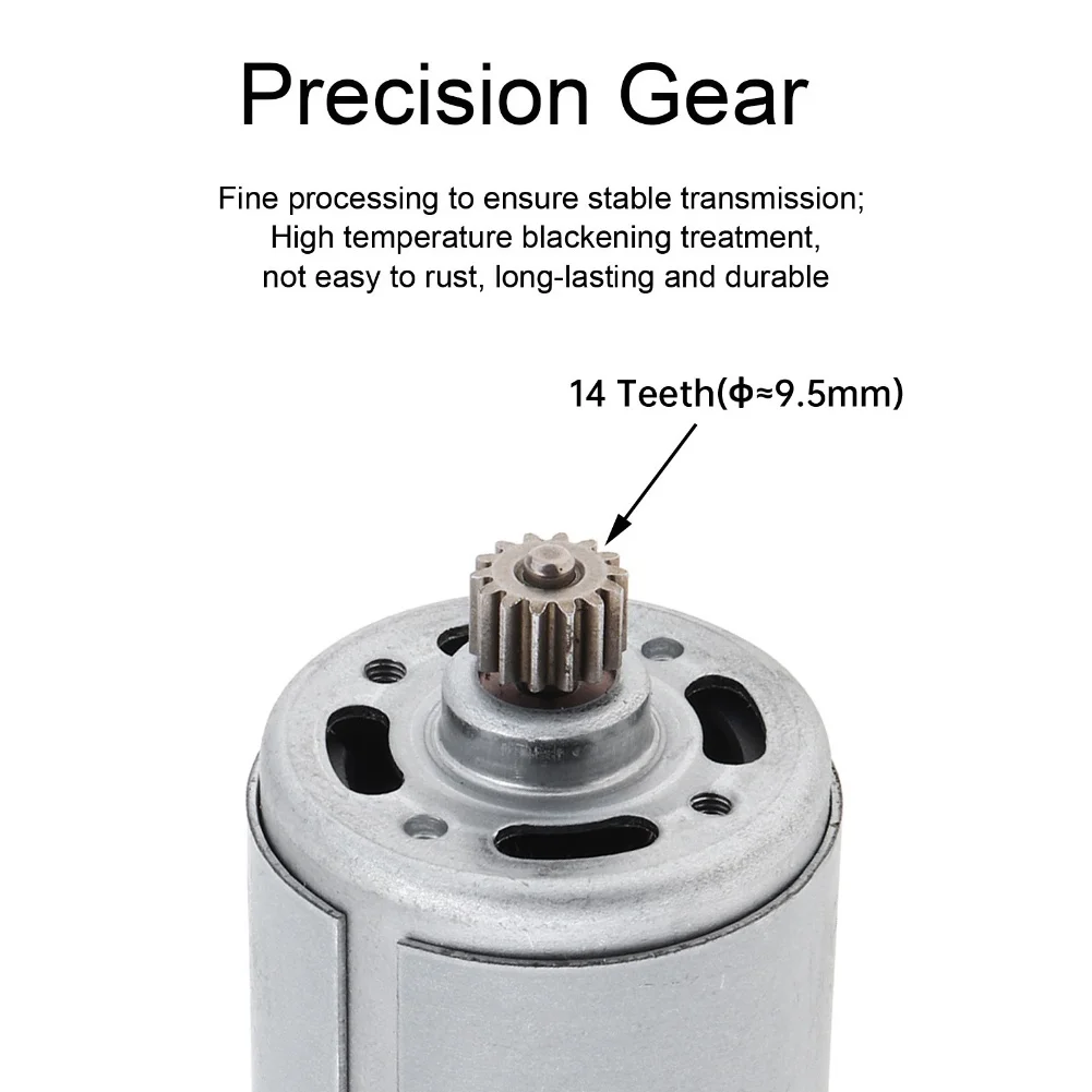 Tool Enhancement RS550 DC Motor Compact Motor High Speed Dc Motor For Tools Accessory Robust Materials 9.5mm Shaft