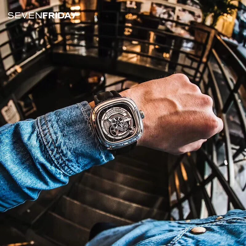 New product SEVENFRIDAY S2/01 fashion men's watch S series supports NFC, convenient daily commuting, high-quality mechanical mov